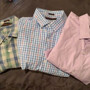 3 Fairlane & Sons slim tall Large dress shirts